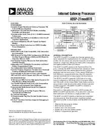 Datasheet ADSP-21MOD870 manufacturer Analog Devices