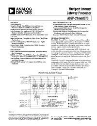 Datasheet ADSP-21MOD970 manufacturer Analog Devices