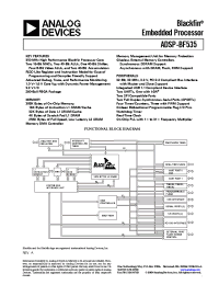 Datasheet ADSP-BF535PBB-200 manufacturer Analog Devices
