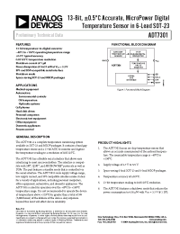Datasheet ADT7301 manufacturer Analog Devices