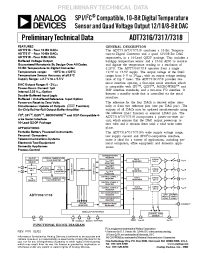 Datasheet ADT7316 manufacturer Analog Devices