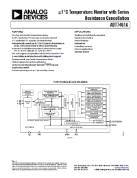 Datasheet ADT7461A0001RMZR manufacturer Analog Devices
