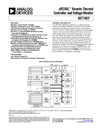 Datasheet ADT7463ARQ manufacturer Analog Devices