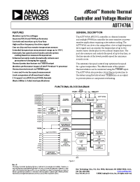 Datasheet ADT7476AARQZ-REEL manufacturer Analog Devices