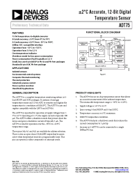 Datasheet ADT75 manufacturer Analog Devices