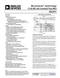 Datasheet ADUC814 manufacturer Analog Devices