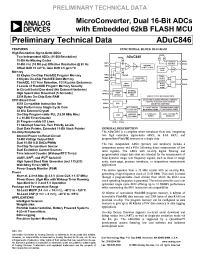 Datasheet ADUC846 manufacturer Analog Devices