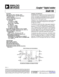 Datasheet ADuM1100UR manufacturer Analog Devices