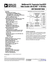 Datasheet ADV7305A производства Analog Devices