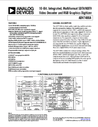 Datasheet ADV7400AKSTZ-80 производства Analog Devices
