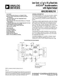 Datasheet ADXL210 производства Analog Devices