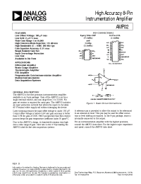 Datasheet AMP02GBC производства Analog Devices