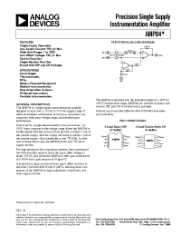 Datasheet AMP04F производства Analog Devices
