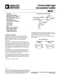 Datasheet AMP04FS производства Analog Devices