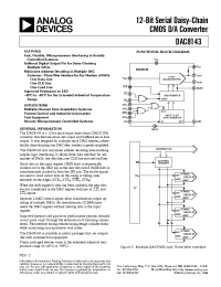 Datasheet DAC8143 manufacturer Analog Devices