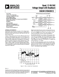 Datasheet DAC8412FPC manufacturer Analog Devices