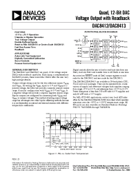 Datasheet DAC8413FPC производства Analog Devices