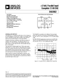 Datasheet DAC8562 manufacturer Analog Devices