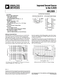 Datasheet EL2020 manufacturer Analog Devices