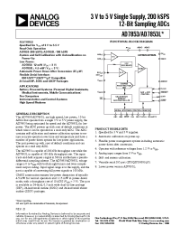 Datasheet EVAL-AD7853CB manufacturer Analog Devices