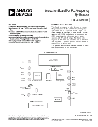Datasheet EVAL-ADF4208EB1 manufacturer Analog Devices