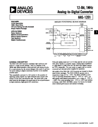 Datasheet HAS-1201KM manufacturer Analog Devices