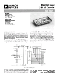 Datasheet HAS-1204 manufacturer Analog Devices