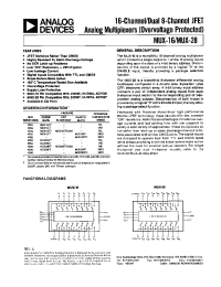 Datasheet MUX-28FP производства Analog Devices