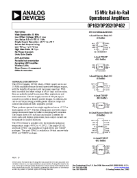 Datasheet OP162GS manufacturer Analog Devices