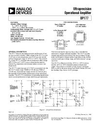 Datasheet OP177AZ manufacturer Analog Devices