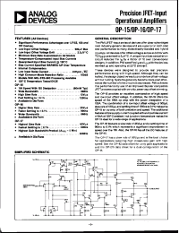 Datasheet OP-17GS manufacturer Analog Devices