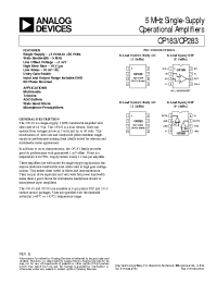 Datasheet OP183GS manufacturer Analog Devices