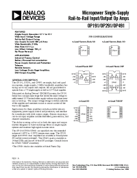 Datasheet OP191G manufacturer Analog Devices