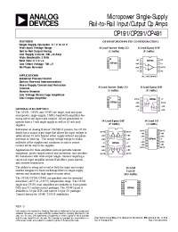 Datasheet OP191GBC manufacturer Analog Devices