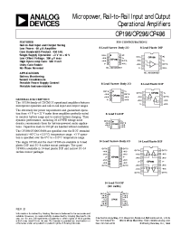 Datasheet OP196 manufacturer Analog Devices