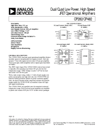 Datasheet OP282G manufacturer Analog Devices
