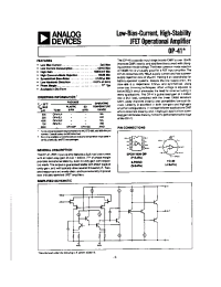 Datasheet OP41G manufacturer Analog Devices
