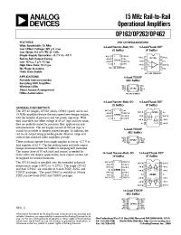Datasheet OP462H производства Analog Devices