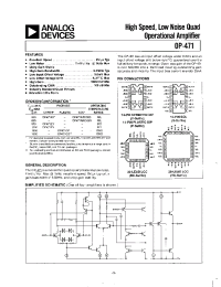 Datasheet OP-471ARC/883 manufacturer Analog Devices