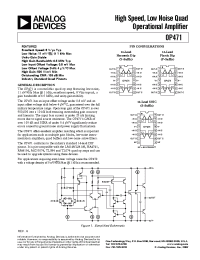 Datasheet OP471F manufacturer Analog Devices