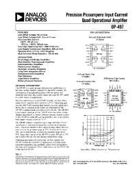 Datasheet OP-497AY manufacturer Analog Devices