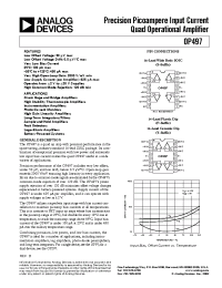 Datasheet OP497F manufacturer Analog Devices