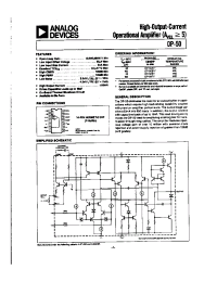 Datasheet OP-50A manufacturer Analog Devices