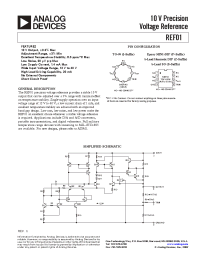 Datasheet REF01 manufacturer Analog Devices