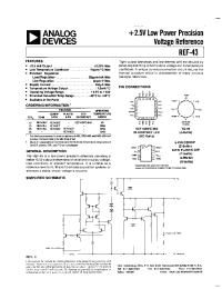 Datasheet REF43BRC/883 manufacturer Analog Devices
