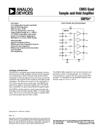 Datasheet SMP04 manufacturer Analog Devices
