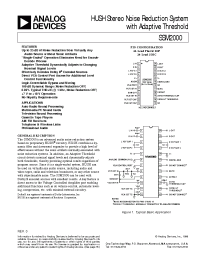 Datasheet SSM2000P manufacturer Analog Devices