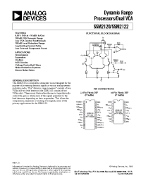 Datasheet SSM2122 manufacturer Analog Devices