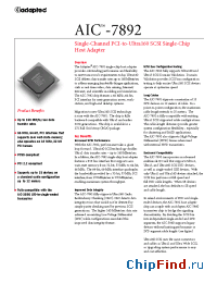 Datasheet AIC-7892 manufacturer Adaptec