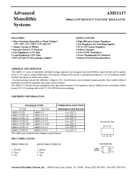 Datasheet AMS1117-25 manufacturer AMS